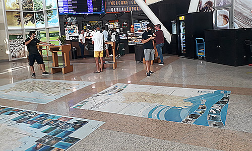 Ankunftshalle Flughafen Olbia